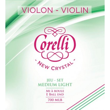 Corelli CRYSTAL Jeu de cordes violon 4/4 Medium Light