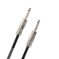 Câble instrument tressé D'Addario Custom, gris, 3 m