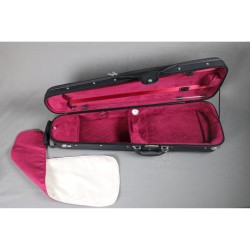 Etui violon 4/4 PASSION LUXE Noir/Bordeaux
