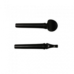 Cheville violon non percée ébène Mirecourt