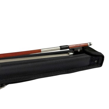 Archet de violon Antoine G. 4/4 en pernambouc – Fabrication artisanale – Poignée cuir noir