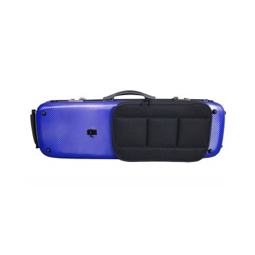 Etui Violon 4/4 rectangulaire composite Bleu tressé